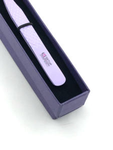Pince à épiler d'extension de cils en acier inoxydable de conception de haute qualité revêtement en poudre violette avec des Instruments de beauté à poignée diamantée - Product Image 4