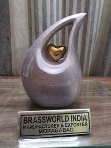 URNA DE CREMACIÓN EN GOTA LAGRIMA PAREADA DE ALUMINIO SUMINISTROS FUNERARIOS de Brassworld India - Product Image 3
