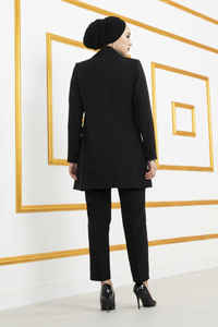 Robe Abaya Tunique Hijab en Soie pour Femmes Musulmanes Grande Taille Veste de Travail et Vêtements Islamiques Design Turc - Product Image 3