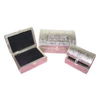 Boîte de rangement en étain en bois Style français, boîte de rangement personnalisée, boîte de rangement d'argent allemande en feuille d'argent, nouveaux arrivages