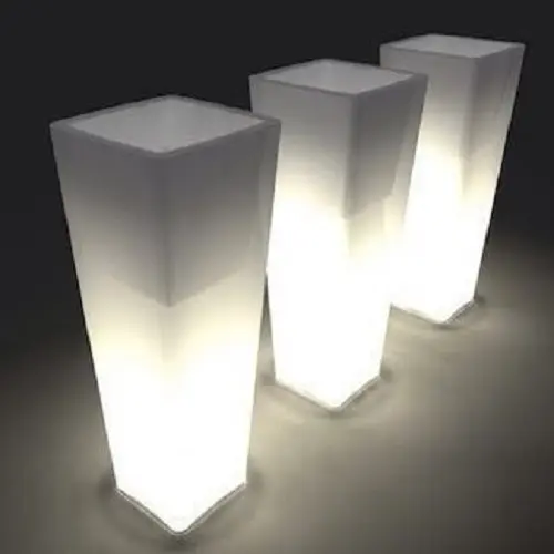 2023 HIgh Quality LED Light Illuminating Planters For Outdoor Decoration From Indian Market At Reasonable Price