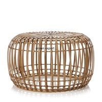 Table basse ronde moderne en rotin naturel et table centrale ou table à thé en bambou pour terrasse et chambre à coucher, mobilier de salon tressé, décoration
