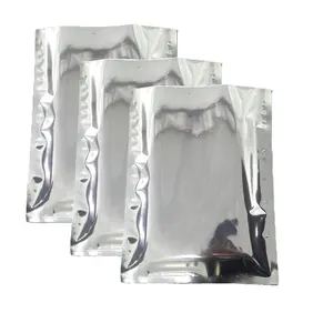 Sacchetti di plastica laminati con stampa personalizzata in alluminio metallizzato mylar argento per imballaggi alimentari