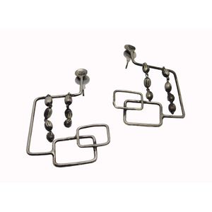 treanding handmade silver look alike hoop wire earings - Product Image 4