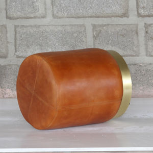 Pouf en cuir - Product Image 4
