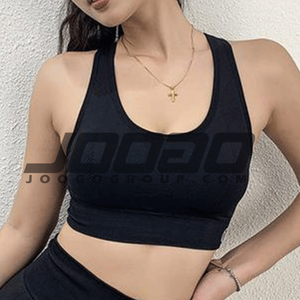 Sujetador personalizado con copas de busto extraíbles Sujetador deportivo acolchado sin costuras para niñas - Product Image 1