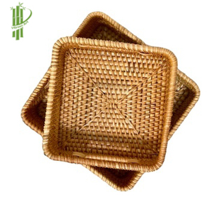 Plateau de service pour aliments et boissons, en rotin, grand panier - Product Image 4