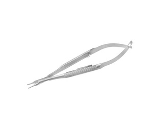 Porte-aiguille en acier inoxydable, pour Micro aiguille, poignée ronde très délicate, incurvée de 13cm avec serrure, 1 pièce - Product Image 5