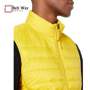 Chaqueta acolchada de nailon 100% informal para hombre, chaleco de alta calidad, capucha transpirable, cremallera, cuello redondo, ropa exterior de invierno, servicio OEM disponible - Product Image 2