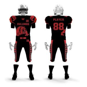 Camiseta de fútbol americano de poliéster personalizada de alta calidad ajuste Regular manga corta de talla grande que absorbe la humedad estilo más nuevo - Product Image 3