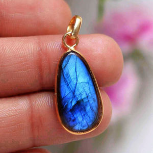 จี้คริสตัลหินลาบราดอไรต์อะเกตทรงแผ่นหรูหรา งานสั่งทำพิเศษ ประดับโคมระย้า ลายจักรราศี เครื่องประดับชั้นดี ชุบเงิน/ทอง - Product Image 6