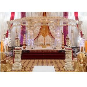 Grand Dev Pillars Wedding Mandap Decoración Hermosa Boda India Mandap EE. UU. Glorious Dev Pillars Wedding Mandap Australia - Product Image 1