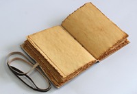 Journal en cuir véritable relié rigide de style antique avec design embossé Game of Thrones, aspect vintage, 15x20cm, noir antique, cadeau