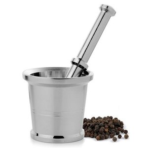 Ensemble de pilon à mortier en métal en aluminium nickelé Offre Spéciale outil de broyage d'herbes et d'épices pour l'utilisation de la cuisine à domicile - Product Image 1