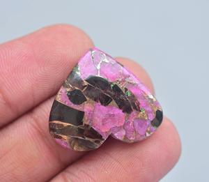 Arizona Turquoise <b>Heart</b> Cabochon Wholesale Turquoise <b>Heart</b> <b>Shape</b> Gemstone Tourmaline With Mohave Copper Turquoise Loose Gemstone - Product Image 6