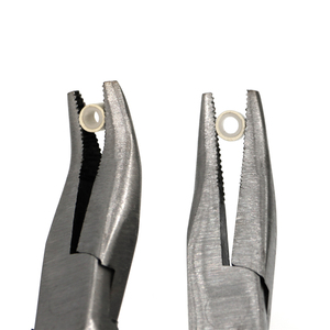 Microanillos de silicona para extensión de cabello, kit de microlink para extensión de cabello de ganchillo, con cuentas dentadas curvadas - Product Image 4