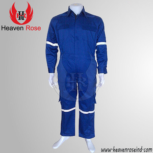 Mono de mezcla de manga corta de algodón personalizado Trajes de trabajadores de la construcción con múltiples bolsillos - Product Image 3