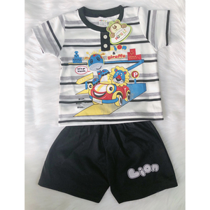 Ensemble de vêtements d'été de qualité supérieure pour garçons, vêtements à rayures bon marché pour bébés garçons - Product Image 6