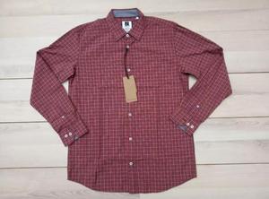 Vestido de algodón 100% para hombre, Camisa de franela, camisas casuales a rayas de Bangladesh, característica antiarrugas - Product Image 3