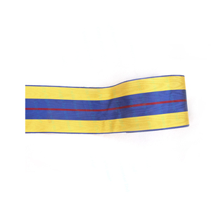 2022 Hot Selling <b>Red</b> Blue Yellow Stripe Medal <b>Ribbons</b> Wholesale Ceremonial Moire <b>Ribbon</b> - Product Image 2