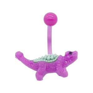 Nette schildkröte glow in <span class=keywords><strong>the</strong></span> dark Nabel/Bauch ring acryl körper schmuck - Product Image 1