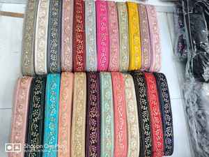 ชุดแต่งงานผ้าโปร่งบางสีต่างๆผ้าลูกไม้ทำจากผ้าโปร่งบางลายดอกไม้ปักลายดอกไม้แบบชนเผ่าอินเดีย - Product Image 2