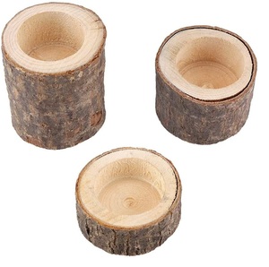 Natural Wood <b>Candle</b> Holder Customized Round <b>Shape</b> and Handmade Table Ware Decorative <b>Candle</b> Holder and for Sale - Product Image 1