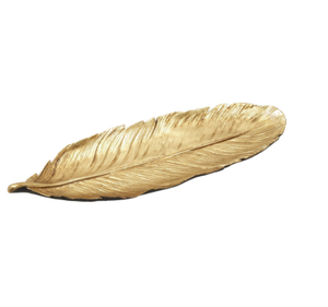 Bandejas Metálicas Creativas Hechas a Mano en India con Forma de Hoja y Temática de Frutas, Multifuncionales para Sala de Estar, Elegantes y Versátiles - Product Image 1