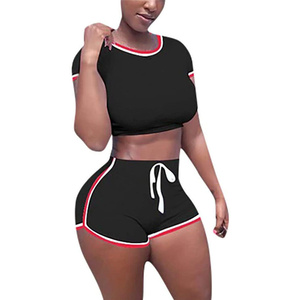 Conjunto Deportivo de Dos Piezas para Mujer, Talla Grande, Transpirable, para Verano, con Estampado Floral y Detalles de Peluche - Product Image 3