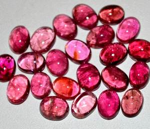 อัญมณีทรงวงรีสีชมพูทัวร์มาลีนธรรมชาติสูง8มม. อัญมณีหลวมสำหรับทำเครื่องประดับที่มีดีไซน์ธรรมดา - Product Image 4