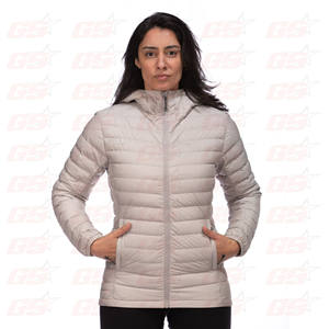 Fashion winter clothes cropped puffer jacket woman shiny puffer coat quilted - Product Image 1