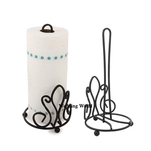 Porte-mouchoirs en métal noir avec revêtement en poudre, qualité supérieure, fait à la main, porte-serviettes de table, style classique, élégant et chic - Product Image 1