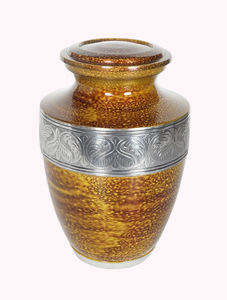 Urna Funeraria Americana Dorada Brillante para Adultos, Personalizable, Urna Funeraria Americana para Fines Conmemorativos - Product Image 6