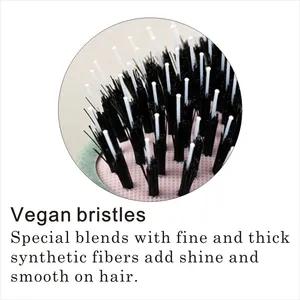 Hair Brush Vegan Vegan Hair Brush Cushion Pad Porcupine Brush Comb Oval Cushion Large Size