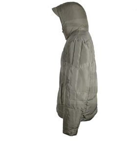 Chaqueta cortavientos con cremallera de Color sólido con logotipo impreso personalizado de poliéster/algodón de punto de piel de oveja de talla grande de invierno para hombre - Product Image 6