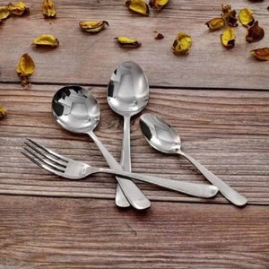 Best quality Cutlery set Stainless Steel Flatware Silverware Set with Pearled Edge - Product Image 3