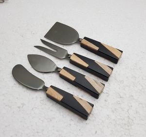 Juego de Cubiertos de Acero Inoxidable con Mango Galvanizado Multicolor, Juego de Queso de Lujo, Producción Casera, Diseño de Vajilla, Artículos para el Hogar - Product Image 5