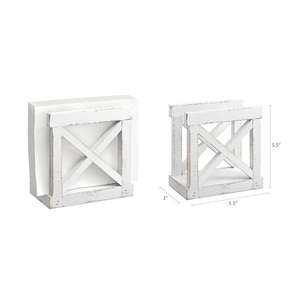 Designer Unique Rustique En Bois Porte-Serviettes Cru À La Main Support De Tissu Blanc En Gros Articles De Table Porte-Serviettes En Bois - Product Image 1