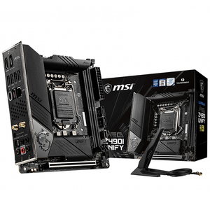 Scheda Madre Gaming Usata MSI MEG Z490I UNIFY ITX con Chipset Z490, Socket Intel LGA1200, Supporto Processori Intel Core I9 di 10a Generazione - Product Image 1