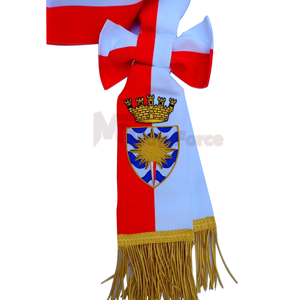 Best Quality Cotton <b>Braided</b> Decorative Uniform Shoulder Sash with Golden Fringe Ceremonial Style <b>Accessory</b> - Product Image 1