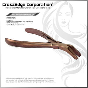 Vente en gros d'outils d'extension de cheveux Pince Micro Link Bead Remover pince d'extension de cheveux en acier inoxydable meilleure qualité Pince à outils - Product Image 6