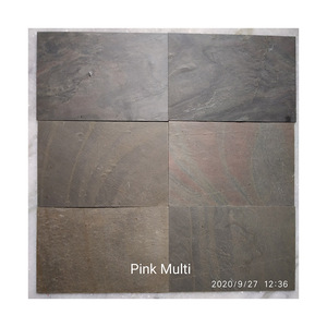 Ardoise de placage multi-pierres rose de qualité supérieure la plus vendue Style de conception traditionnelle fendue dernière commande en gros de prix réduit - Product Image 1