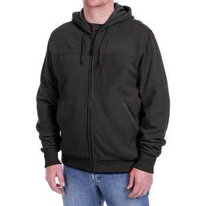Sudadera con capucha para hombre, de algodón, con Logo personalizado, estampado en blanco, con cremallera, informal, a la moda, alta calidad, para invierno - Product Image 5