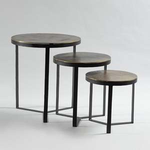 Modern Nesting Coffee <b>Tables</b> Gold Plated Iron Frame Marble White Top Living Room <b>Centre</b> <b>Table</b> Rust Proof Coated Home Furniture - Product Image 6