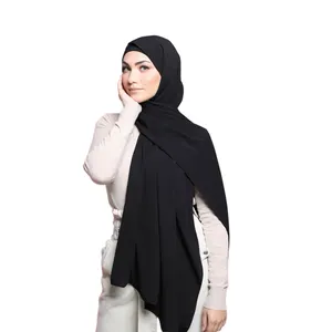 Hijab en mousseline de soie simple turque pour femmes musulmanes Offre Spéciale 78 couleurs 2020 Offre Spéciale dames musulmanes couleur personnalisée de haute qualité nouveau Style