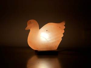 Lampes en sel de l'Himalaya en forme de canard Poli Sculpté Artisanat Naturel Ange Pyramide Styles Décoration de la Maison Coquillage Animal Disponible - Product Image 2