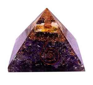 อนุภาพระดับเพชรลาบราดอร์ออร์โกไนต์ธรรมชาติ คริสตัลปิรามิดออร์โกไนต์ลาบราดอร์ออร์โกไนต์สีเทาส่องแสง ป้องกัน EMF พลังงานปิรามิดออร์โกไนต์ - Product Image 5