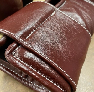 De piel de vaca marrón oscuro de cuero de personalizado de encaje cierre guantes de boxeo - Product Image 5