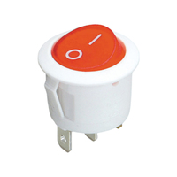 Interruptor Basculante Redondo 6A/10A/16A 125VAC/250VAC /ECE/CQC Certificado, Temperatura de Funcionamiento 25-85C