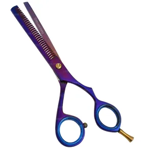 30 Teeth Hairdressing and Cutting Thinning Scissors in Purple Coated Private Label, Factory Price Hot Sale Thinning Scissors